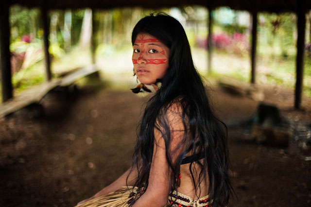 Kichwa woman in Amazon Forest